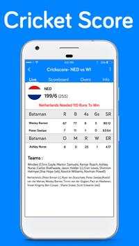 Live Cricket Score 2018 screenshot 1