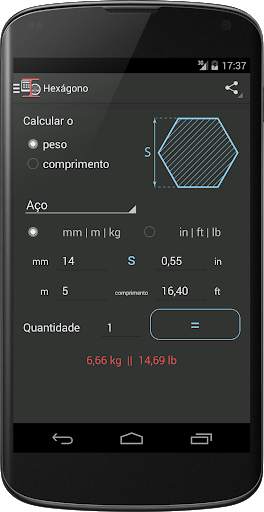 Calculo de Pesos Metal screenshot 3