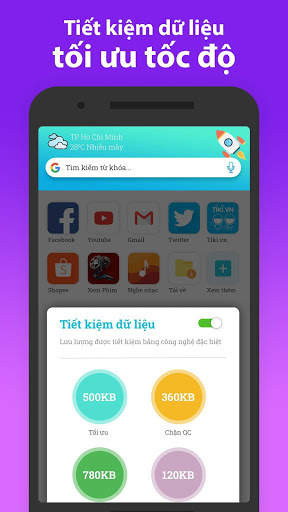 Trình Duyệt Mini - Cực Nhanh, Cực Nhẹ, Vô Đối screenshot 5