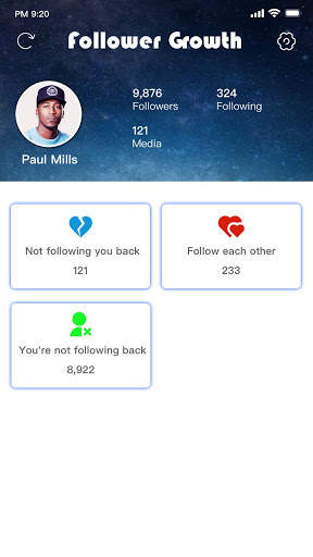 Follower Growth Analyzer For Instagram screenshot 1