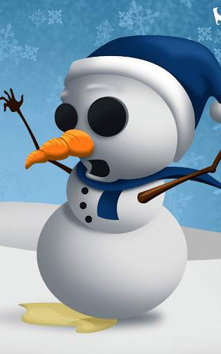 Cute Snowman Live Wallpaper HD screenshot 9