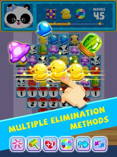 panda supermarket match 3 screenshot 3
