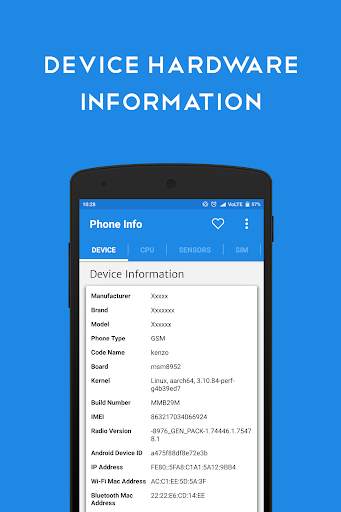 Phone Info - Device Info screenshot 1