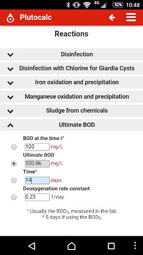 Plutocalc Water and Wastewater screenshot 7