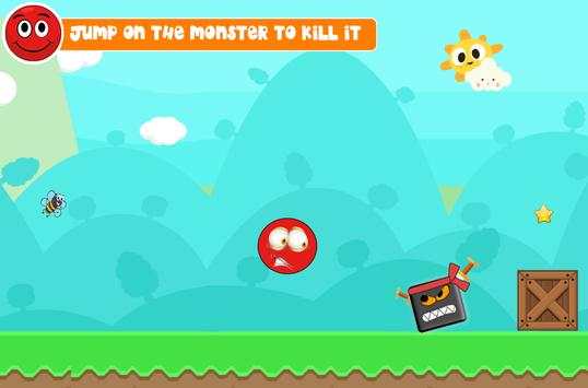 Angry Red Game Ball 4 Roundhit screenshot 1