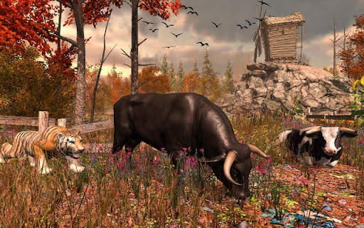 Angry Bull Attack Wild Sim 3d screenshot 3