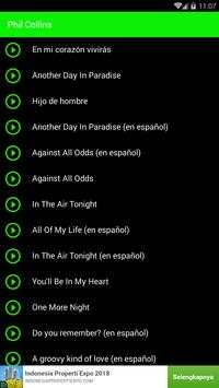 Phil Collins Mp3 All Songs screenshot 2