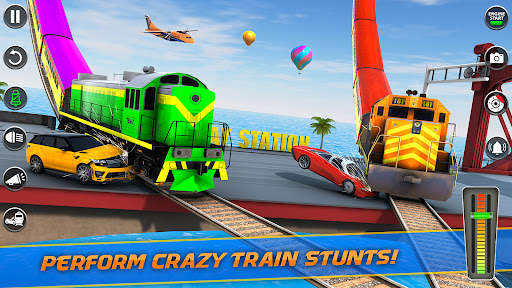 Mega Ramp Train Stunt Game screenshot 6