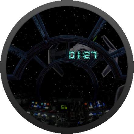 Star Watch Clock skin screenshot 9