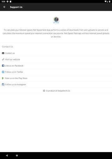 Internet Speed Test App 18 تصوير الشاشة