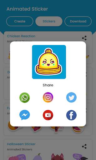 Animated Stickers For WhatsApp :Animated WASticker screenshot 1