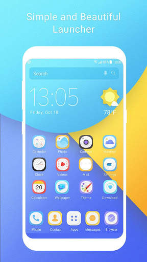 S8 launcher theme &wallpaper screenshot 1