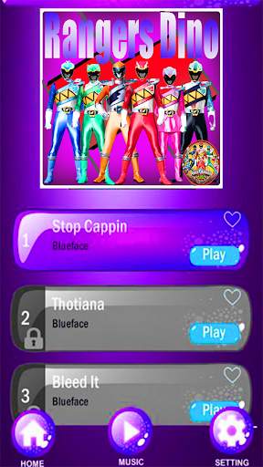 Power's Rangers Piano Tiles screenshot 3