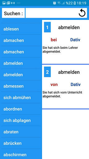 Verben mit Präpositionen screenshot 5