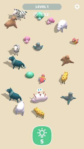 Animal Match 3D: Rolling Anima screenshot 1