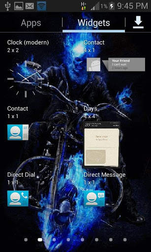 Blue Fire Bike LWP screenshot 3