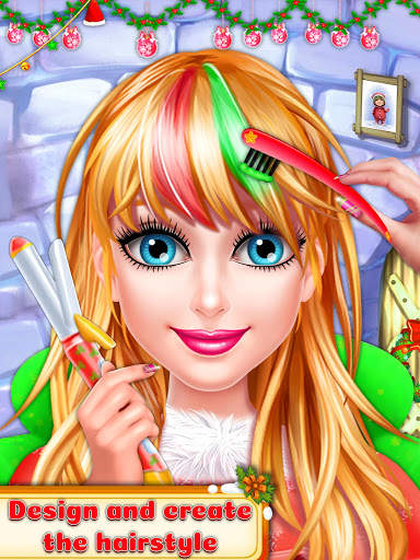 Christmas Girl Makeover Game -Christmas Girl Games screenshot 2