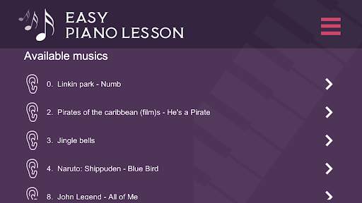 Easy Piano learning screenshot 1
