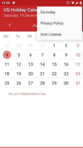 US Holiday Calendar скриншот 6
