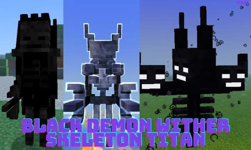 Black Demon Wither Skeleton Titan!for Minecraft PE screenshot 1