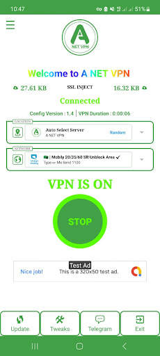 A NET VPN screenshot 5