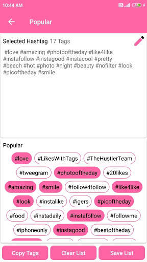 Hashtags for Likes, Followers 2021 screenshot 5