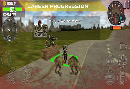 Motorcycle Driving: Dino Rush screenshot 3
