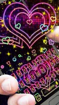 Sweet Heart Neon Keyboard screenshot 1