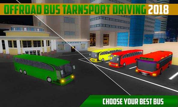 OffRoad Bus Transport Driving 2018 screenshot 5