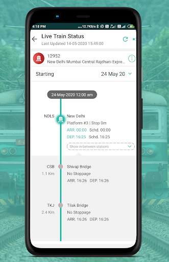 where is my Train Status checking App screenshot 4