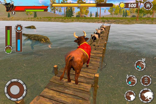 Bull Family Simulator: Wildlife Family Game screenshot 2