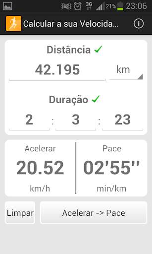 Caclule velocidade e ritmo screenshot 1