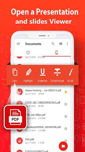 PDF Reader App : free Document Reader & PDF Viewer 1 تصوير الشاشة