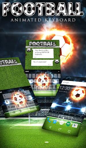 Football Animated Keyboard   Live Wallpaper screenshot 1
