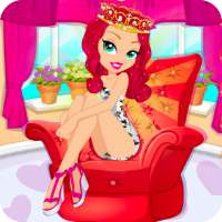girls games dress up - spa day logo