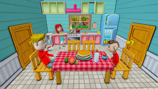 Pretend Sweet Home Family Game screenshot 1