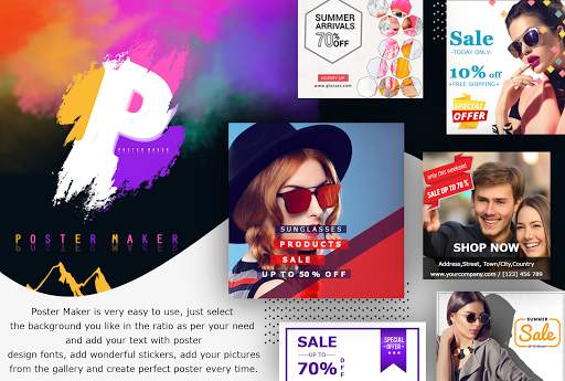 Poster Maker, Banner, Flyer, Ads, Card Designer скриншот 1