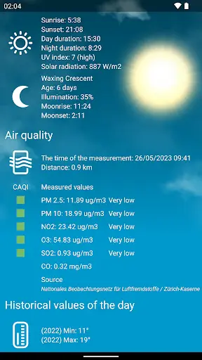 Weather Switzerland XL PRO screenshot 9