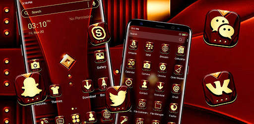 Royal Red Launcher Theme screenshot 5