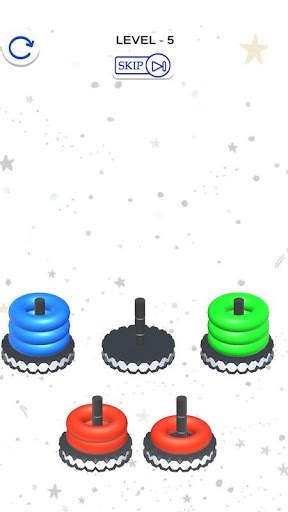 Hoop Stack -Buble Sort 3D screenshot 2