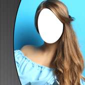 Girl Long Hair Photo Montage logo