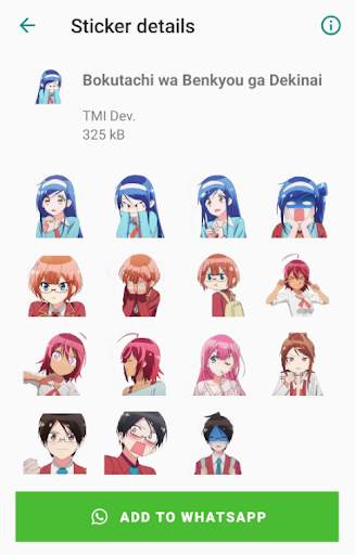 Funny Anime Stickers (WAStickerApps) screenshot 2