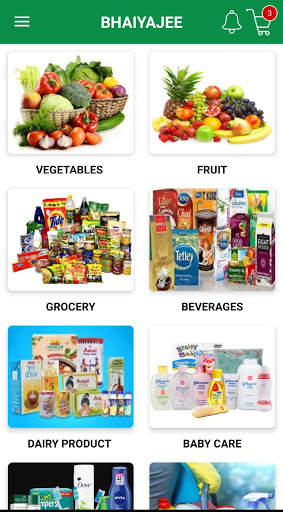 BHAIYAJEE- Vegetables/Fruit/Grocery shopping app screenshot 3