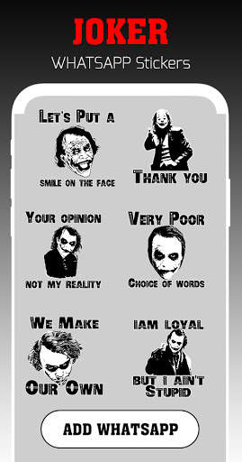 WAStickerApps - Joker Meme With Status Stickers. screenshot 2