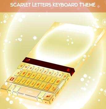 Scarlet Letters Keyboard Theme screenshot 1