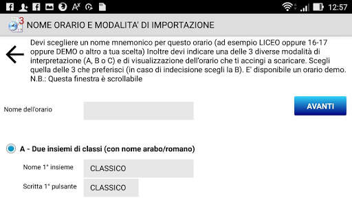 Orario scolastico screenshot 4