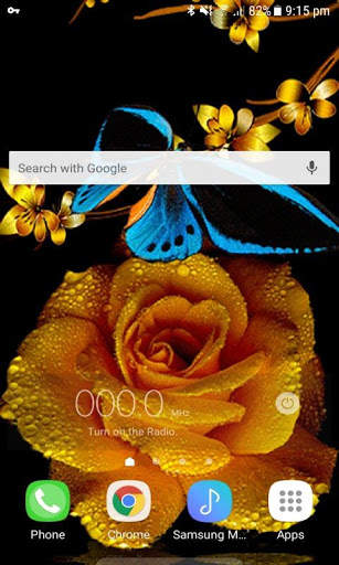 Golden Rose Live Wallpaper screenshot 3