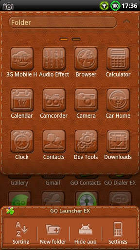 Leather GO Launcher EX Theme screenshot 4