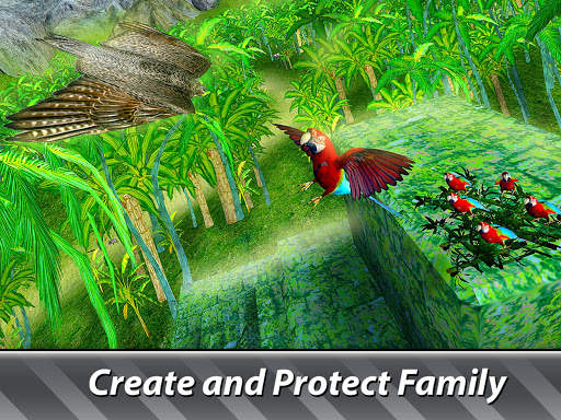 Jungle Parrot Simulator - try wild bird survival! screenshot 11