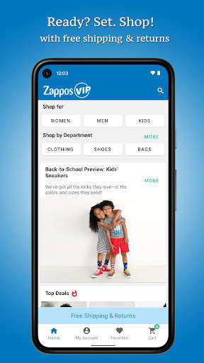 Zappos screenshot 1